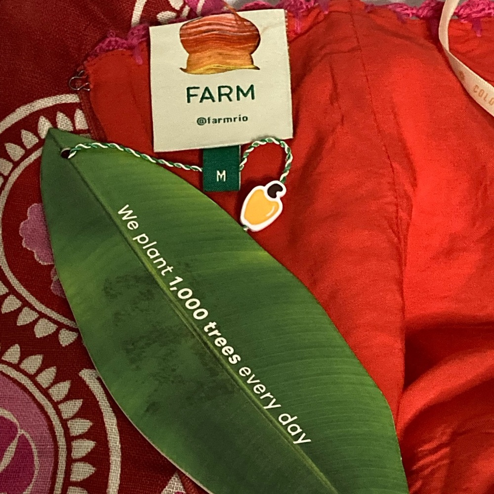 FARM Rio Red and Pink Maxi Dress - Picture 7 of 15